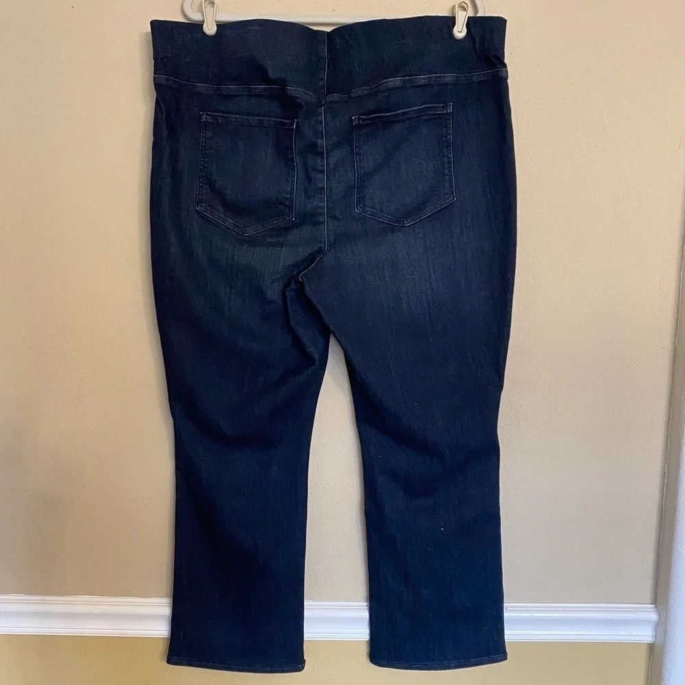 NYDJ Kenzie Jeggings Dark Wash Pull On Bootleg Jeans Size P2X Casual Comfort